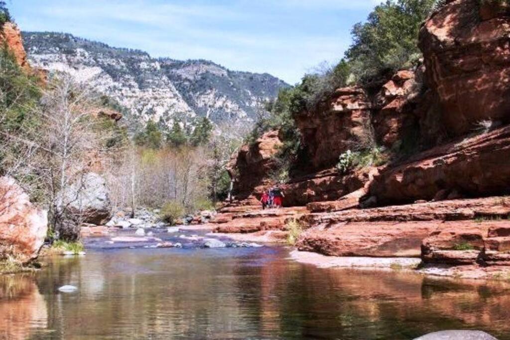 Close To Fresh Creek! Sleeps 12 ~ Amazing Views W/Serene Open Space ~ Hot Tub + Game Room ~ Trails Outside Sedona Exteriör bild